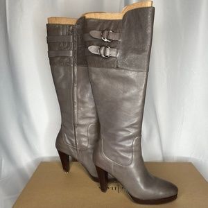 Sexy Cole Haan Tall Grey Boat - Slightly Scuffed